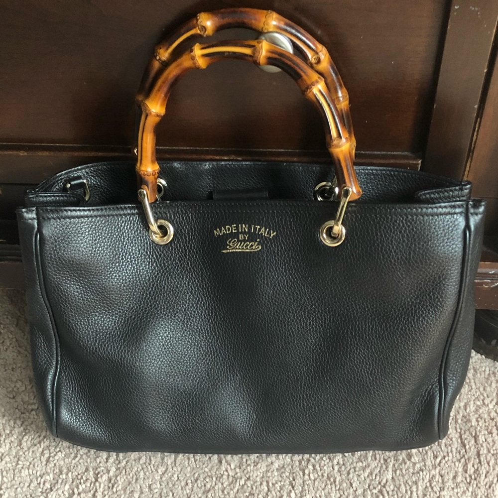 Gucci Bamboo Shopper Tote 👜 Leather Medium